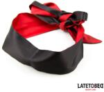 LateToBed BDSM Line Satin Blindfold Red & Black