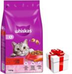 Whiskas WHISKAS Adult 3, 8 kg - száraz teljes értékű eledel felnőtt macskáknak, ízletes marhahússal + Ingyenes Meglepetés Macskának