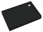 Schedpol Medium Black Matt téglalap alakú zuhanytálca 100x80 cm fekete 3.4736/C/MG (34736CMG)