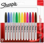 Sharpie Комплект перманентни маркери Sharpie, F, 12 цвята, блистер (27670-А)