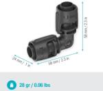 GARDENA Micro Drip System L-elem 13mm 1/2" (13202-20)