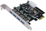 Longshine USB 3.0 Card PCIe 4*extern retail (LCS-6380-4) (LCS-6380-4) (LCS-6380-4)
