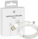 Apple gyári Lightning to USB adat, töltőkábel 2m, fehér (MD819ZM/AM)