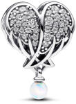 Pandora Moments Szikrázó angyalszárnyak és szív ezüst charm - 792980C01 (792980C01)