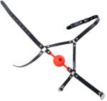 BDSMaster Enjoy Wax - piros golyós fityma vibráló csúszkával