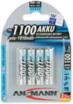 ANSMANN ANS-AAA1100-4BL ANSMANN Ni-MH AAA/mikro 1100 mAh akkumulátor 4 db/csomag (ANS-AAA1100-4BL)