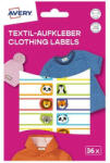 AVERY Etikett AVERY 45 mm x 13 mm ruhacímke állatos 36 címke/csomag 2 íves (ETVET36A) - papir-bolt