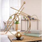  „Arany Egyensúly modern absztrakt fém szobor - 48 cm
