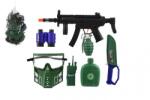 TEDDIES Set militar mitralieră din plastic 32cm cu accesorii (TD00800459)