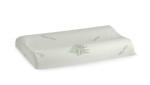 Somnart Perna ergonomica Memory Aloe Vera Somnart, sustinere exacta pentru gat si cap, husa detasabila, 42x72x12 cm (PERNA.ERGO.MEMORY.AV)
