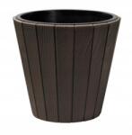 Prosperplast Ghiveci decorativ de flori, rotund, maro, 40/54 L, 48.8x45.7 cm, Woode (DBWO490-R222)