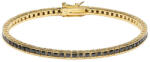 ElectraStore Bratara Tennis Gold Din Argint Briliant (867)