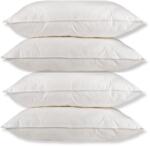 Virginia Tex Set 4 Perne Puf Gasca 70x70 cm , Umplutura Naturala | Husa Bumbac 100% | Confort Premium pentru Somn Odihnitor - Alb