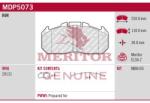 MERITOR set placute frana, frana disc MERITOR BRAKE PAD KIT MDP5073 (MDP5073)