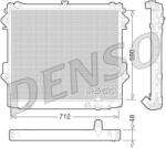 DENSO Radiator, racire motor DENSO DRM50074 (DRM50074) - fixbox