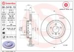 BREMBO Disc frana BREMBO PRIME LINE - Composite 09. C418.13 (09.C418.13)