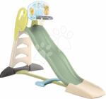 Smoby Set tobogan cu triplu val și coș de baschet Toboggan XL Life Smoby lungimea suprafeței de alunecare de 230 cm cu apă și joc de apă pentru grădină (SM820304-30)