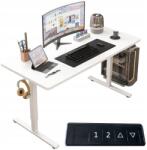  Elektromos emelőasztal fehér 160 cm állítható MODERN 72-118 cm-es magasságban