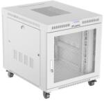 Lanberg 19" szabadon álló rack szekrény 15U/800X1000 perforált ajtó, lapraszerelt, LCD kijelző, szürke (FF01-8015-23SL) (FF01-8015-23SL) - pepita