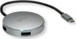 Roline 4 port USB kombinált hub Szürke (14.02. 5036) (14.02.5036)