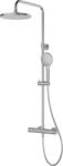 Oltens Vatten zuhany készlet fal termosztáttal trópusi zuhany opcióval nikkel 36505910 (36505910)