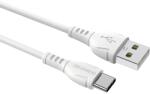 BOROFONE BX51 USB-C apa - Lightning apa 2.0 Adat és töltő kábel - Fehér (1m) (BORBX51WH) (BORBX51WH)
