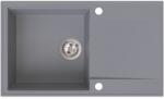 SINK Quality Quality Sink55 gránit mosogató, 780x460x215 mm + króm szifon, szürke, SKQ-SINK. D. 1KDOL. X (SKQ-SINK.D.1KDOL.X)