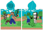 Mojang Minecraft Diamond Defender strand törölköző poncsó 50x115 cm