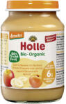 Holle Piure bio de mere, banane si caise pentru copii, + 6 luni, 190 g