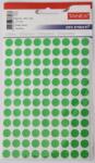 Tanex Etichete autoadezive color, D10 mm, 1080 buc/set, Tanex - verde (TX-OFC-128-GR) - officeclass