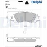 DELPHI Set placute frana DELPHI LP3871 (LP3871)