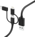 Hama fic e3 adatkábel 3in1 micro usb / type-c / lightning 1, 5 m