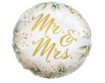  Esküvő Mr & Mrs fólia lufi 36 cm (MLG147872) - sandori
