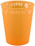  Narancssárga Orange micro prémium műanyag pohár 250 ml (PNN96201)