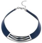  Victoria Ezüst színű kék bőr nyaklánc (VBNACA61047) - sandori