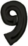  Fekete Lustre Black 9-es szám fólia lufi 86 cm (DPA9917311)