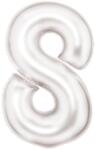  Fehér Lustre White 8-as szám fólia lufi 86 cm (DPA9917300) - sandori