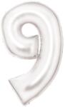  Fehér Lustre White 9-es szám fólia lufi 86 cm (DPA9917301) - sandori