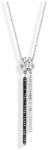  Victoria Ezüst színű fekete, fehér köves nyaklánc (VBKACA66047) - sandori