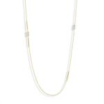  Victoria Arany színű fehér gyöngyös nyaklánc (VBNACA64490)