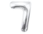  Ezüst Silver 7-es szám fólia lufi 85 cm (MLG109535) - sandori
