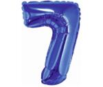  Kék Blue 7-es mini szám fólia lufi 35 cm (MLG633761) - sandori