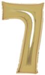  Arany White Gold 7-es szám fólia lufi 88 cm (DPA9915185)