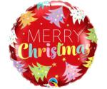  Merry Christmas Red, Karácsonyi fólia lufi 46 cm (MLG150217) - sandori