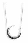  Victoria Ezüst színű fekete, fehér köves félhold nyaklánc (VBNACA65745) - sandori