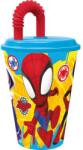  Pókember Spidey szívószálas pohár, műanyag 430 ml (STF15080) - sandori