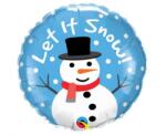  Hóember Let It Snow fólia lufi 46 cm (MLG279031)