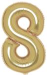  Arany White Gold 8-as szám fólia lufi 86 cm (DPA9915186) - sandori