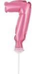  Rózsaszín 7-es Pink szám fólia lufi tortára 13 cm (MLG113648) - sandori