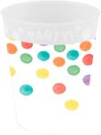  Multiwatercolor Party micro prémium műanyag pohár 250 ml (PNN96256) - sandori